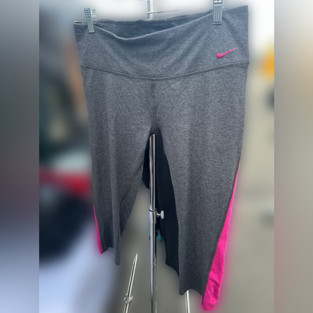Nike Gray and Pink short Leggings